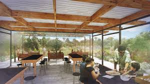 Perspective Rendering Of A Nature Center Classroom Design Lumion Sketchup Photoshop Classroom Design Outdoor Decor Patio