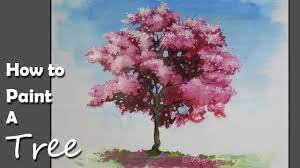 Cherry blossom tree painting paint your own cherry blossom tree painting with acrylics on canvas. How To Paint A Cherry Blossom Tree In Acrylic Youtube