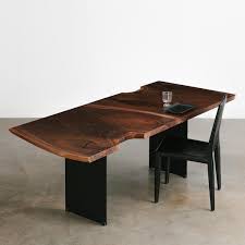 We can add hydraulic legs to desks and our Walnut Dining Table No 189 Elko Hardwoods Modern Live Edge Furniture Dining Coffee Tables Desks Benches