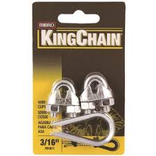 Turnbuckles are capable of applying and adjusting tension. Kingchain Part 701811 Kingchain 3 16 In Zinc Plated Wire Rope Clip And Thimble Set Links Home Depot Pro