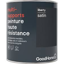 Panneau de liège decosa x cm, ép. Peinture Haute Resistance Multi Supports Goodhome Noir Liberty Satin 0 75l Castorama