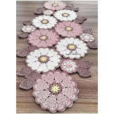 For instance this placed off centre running down the side of a cushion would have a very contemporary touch. Crochet Table Runners Cotton Crochet Table Runner Manufacturer From Gurgaon