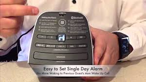 How to set time on hotel alarm clock, ihome hbn21 Space Saving Bluetooth Clock Radio With Usb Youtube