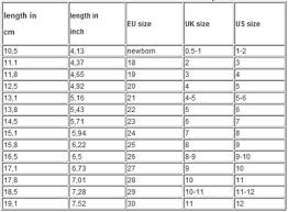 Baby Feet Size Chart Perfect For When Knitting Kid Socks