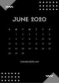 Black And White Calendar Png June 2020 Black Calendar In 2020 Calendar Printables Inspirational Quotes Calendar Monthly Calendar Template