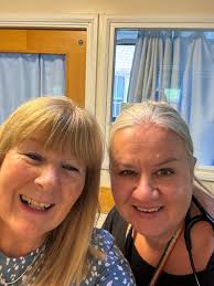 Patient safety is top of the list for Ward 6 MAU. (And Ward 4) Photos show  staff demonstrating the use of a safety POD. These comfy cushions are  designed to create a