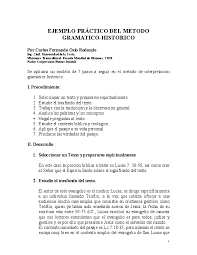 Ejemplo Practico Del Metodo Gramatico Historico Personalized Items Person
