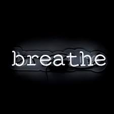 Black And White Photo Wall Aesthetic Breathe Neon Sign Black And White Photo Wall Black And White Picture Wall Black Aesthetic Wallpaper