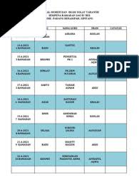 Jadual Moreh 2021 Pdf