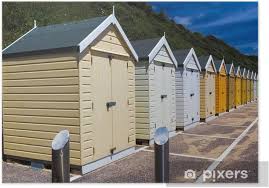 We ran along the coastline on the beach front to bournemouth from our flat for the week. Bournemouth Beach Huts Poster Pixers We Live To Change
