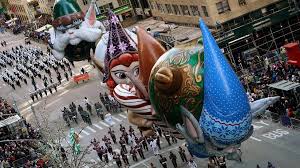 Floats that are part of the modified macy's thanksgiving day parade are seen from the empire state building in new york, thursday, nov. In Pictures America Celebrates Thanksgiving Day Bbc News