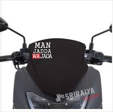 ☑ bergaransi, uang kembali bila tidak sesuai ekspektasi. Stiker Man Jadda Wajada Cutting Stiker Windshield Visor Untuk Nmax Pcx Lexi Lazada Indonesia
