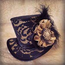 Mini Top Hat Peacock Feather Hat Steampunk Hat Gothic Etsy Steampunk Top Hat Steampunk Hat Mini Top Hat