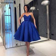 Wedding guest dresses for summer 2018 are all about pastel hues and flowers. Simple Royal Blue Bridesmaid Dresses 2019 Strapless Ball Gown Knee Length Sleeveless Prom Gowns Wedding Guest Party Dresses Buy Simple Royal Blue Bridesmaid Dresses 2019 Strapless Ball Gown Knee Length Sleeveless
