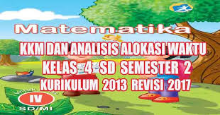 Prota dan promes agama islam kelas 6 sd k13 revisi 2018. Kkm Dan Analisis Alokasi Waktu Matematika Kelas 4 Semester 2 Kurikulum 2013 Revisi 2017 Pedia Pendidikan