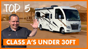 View 7 best diesel rvs under 30 feet jayco 2020 melbourne prestige class c motorhome. Top 5 Small Class A Motorhomes Under 30ft Youtube
