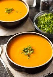 Cream Of Carrot Soup Recipe Vegetable Soup Recipes Pureed Food Recipes Pureed Vegetable Soup Recipe