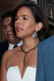 Vanessa Nadal wore a Yumi Kim White Glamour Night Silk Midi Dress and  Nathan&Moe jewelry at the Los Angeles opening of Hamilton....