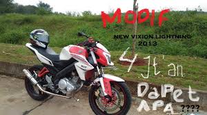 Bagi anda pengguna sepeda motor vixion. Modifikasi Ringan New Vixion Lightning 2013 Youtube