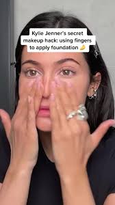 Kylie Jenner Putting Her Foundation