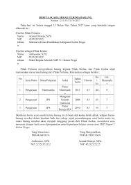 Bersamaan dengan pembelian beberapa perlengkapan kantor yang kami lakukan, maka saya yang bertanda tangan. Contoh Surat Tanda Terima Dokumen