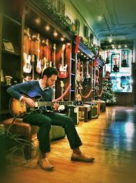 The Unbelievably Beautiful Interior Of Rudy S Music In Soho Nyc Edited With Snapseed Music Store Interior Music Store Design Music Store
