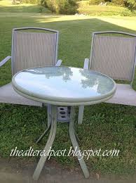 I Rescued This 3 Piece Patio Set From Someone That Was Throwing It Away It S A Martha Stewart Everyday An Patio Set Redo Redo Outdoor Furniture Pool Furniture