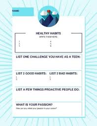 Healthy Habits Worksheet Teachers Pay Teachers