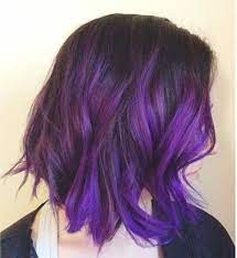 Brunette Ombre Bob Purple Google Search Hair Styles Bob Hairstyles Short Hair Styles
