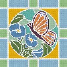Stained glass counted cross stitch patterns. Stained Glass Square 5 Cross Stitch Pattern By Tereena Clarke Crosstitch Com