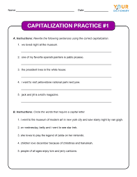 Choose a topic below to see the worksheets that are currently available for that topic. 4th Grade Capitalization Worksheets Practice Numbers In Free Printablechool General Fall Cut And Paste Samsfriedchickenanddonuts