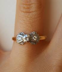 1920 S Platinum Diamond 18k Gold Ribbon Bow Ring Size Etsy Pretty Jewellery Beautiful Jewelry Jewelry
