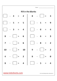 Kidz Worksheets First Grade Missing Numbers Worksheet7 First Grade Math Worksheets First Grade Worksheets Addition Worksheets First Grade