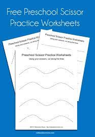 These children may also struggle with fine motor skills in general. Preschool Scissor Practice Worksheets