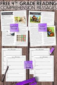 Free Fourth Grade Weekly Reading Comprehension Nonfiction And Fiction Teacher Thrive 4th Grade Reading Reading Comprehension Reading Comprehension Worksheets