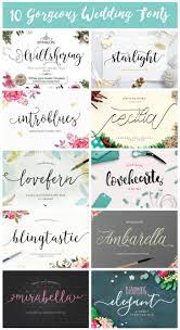 10 Beautiful Script Wedding Fonts From Creative Market Wedding Fonts Elegant Script Fonts Invitation Fonts