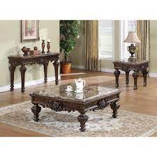 The bush furniture salinas tv stand with coffee table, console table and set of 2 end tables offers a practical living room solution with casual farmhouse style. Hodge 54 Console Table Square Marble Coffee Table Marble Coffee Table Coffee Table