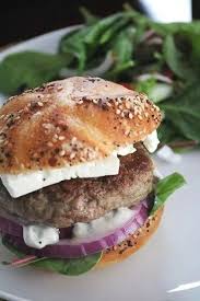 Lamb Burgers With Purslane Aioli The Spiffy Cookie Lamb Burgers Cheeseburger Recipes Homemade Lamb Burger Recipes