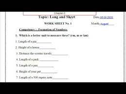 We would like to show you a description here but the site won't allow us. Ncert Class 4 Maths Chapter 2 Long And Short Revision Worksheet 1 Cbse Kv Mp Board Maths Youtube