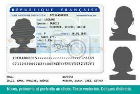 Information the appointment you are asked to make before your application will help the service of your choice to better assist you. Carte Nationale Didentite Francaise Femme 1 Fototapete Fototapeten Geburtsdatum Personalausweis Vaterland Myloview De