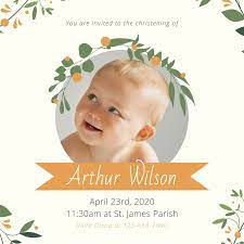 If you're welcoming a child into the world, customize baby shower invitations and birth announcement cards to celebrate their arrival. Free Printable Customizable Baptism Invitation Templates Canva