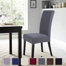 4.6 out of 5 stars with 93 ratings. Buy Smiry Dining Room Chair Covers Stretch Jacquard Chair Covers For Dining Room Parson Chair Slipcovers Set Of 2 Dark Grey Online In Taiwan B08qs486rt