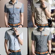 Baju kemeja lelaki lengan pendek. Ready Stock Kemeja Lelaki Lengan Pendek Short Sleeve Cotton Shirt Plaid Denim Shirt Male Shopee Malaysia