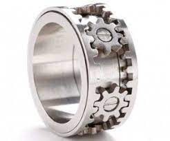 Cool Gifts For Mechanical Engineers Steampunk Rings Gear Ring Stylish Rings
