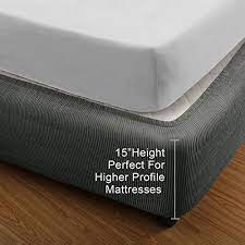 Using a bed skirt isn't convenient since it makes changing the mattress sheets more challenging. Marquess Box Spring Cover Wrap Around Elastic Vertical Stripe Pattern Bed Skirt Alternative And Classic 15 Drop Length Black Queen Buy Online In Botswana At Botswana Desertcart Com Productid 183574613