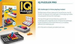 The top of the game board features a grid for 2d challenges and a separate grid for 3d pyramid challenges, while the bottom of the board features a completely different 2d challenge grid. Iq Puzzler Pro Toys Games Others On Carousell