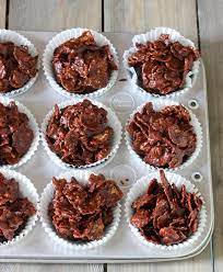 Grown Up Chocolate Cornflake Cakes Slice Of Kitchen Life Recipe Cornflake Cake Chocolate Cornflake Cakes Chocolate Tiffin Recipe
