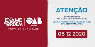 Página oficial do conselho federal da ordem dos advogados do brasil. Oab Confirma Data Do Xxxi Exame De Ordem Para O Dia 6 De Dezembro