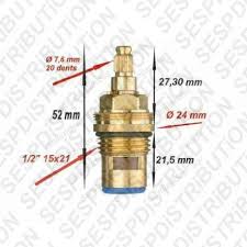 Livraison rapide produits de qualité à petits prix aliexpress : Tete De Robinet Ceramique 1 4 De Tour Filetage 15x21 1 2 Sespdistribution