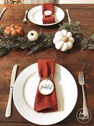 Set Of Wood Napkin Rings Wood Slice Napkin Rings Thanksgiving Etsy Thanksgiving Table Settings Diy Thanksgiving Napkins Thanksgiving Decorations Outdoor